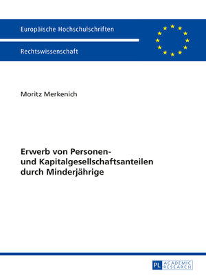 cover image of Erwerb von Personen- und Kapitalgesellschaftsanteilen durch Minderjaehrige